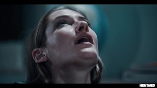 Live Action Japanese Anime Horror – Asian Schoolgirl Teacher Fucked in Classroom by Horny Demon Vore