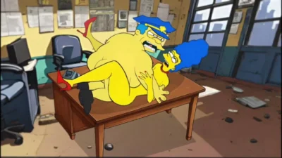 Police Sex Story. A Married Housewife Fucks with a Sheriff For Her Husband. Cartoon Parody. Animation. Comic.  Simpson Parody