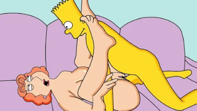 Family Guy Parody The Simpsons Parody 18+ crossover – Bart finally nails his dream milf lois Griffin