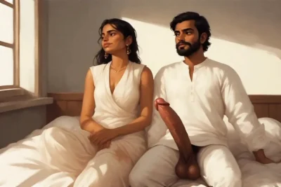 Old Father in law and step son hardcore sex with her step daughter Tejaswini bhabhi thresome and foursome gangbang video